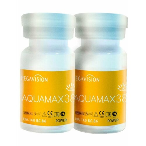 ������ ������ ���������� ����� Pegavision Aquamax 38, 2 ��., R 8,6, D -0,5, 1 ��. ����
