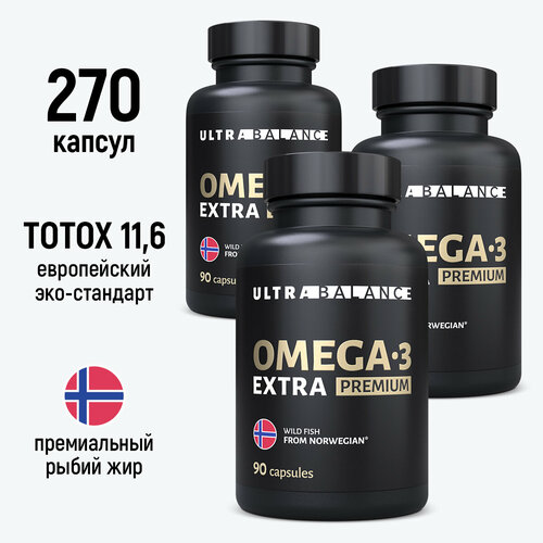 ������ ������ Omega-3 Extra Premium ����., 200 �, 90 ��., 3 ��. ����