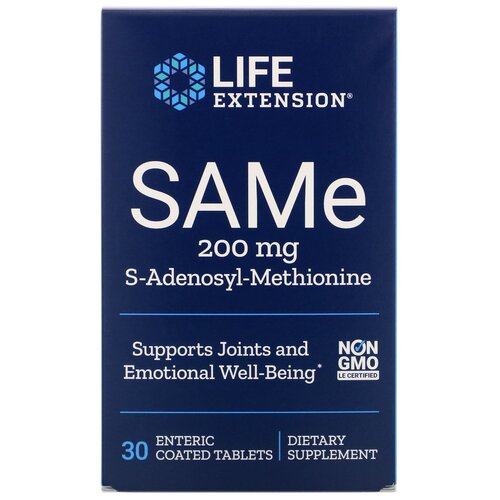 ������ ������ �������� Life Extension SAMe, 90 �, 200 ��, 30 ��. ����