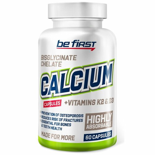 ������ ������ Be First Calcium Chelate + D3 + K2 MK-7, 60 ������ ����