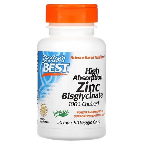 ������ ������ ������� Doctor's Best High Absorption Zinc Bisglycinate 50 �� ���., 70 �, 50 ��, 90 ��. ����