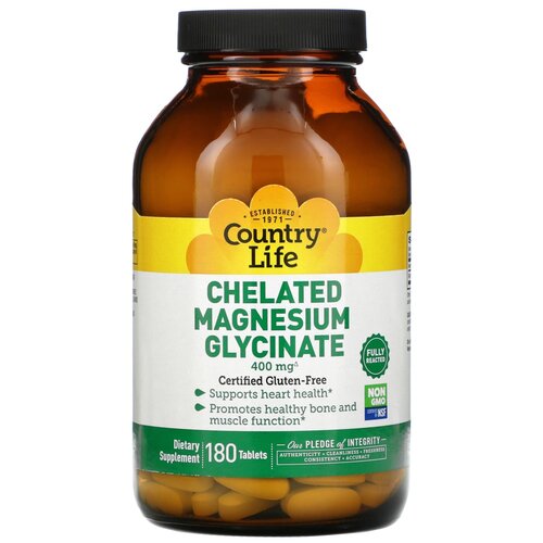 ������ ������ �������� Country Life Chelated Magnesium Glycinate, 990 �, 180 ��. ����
