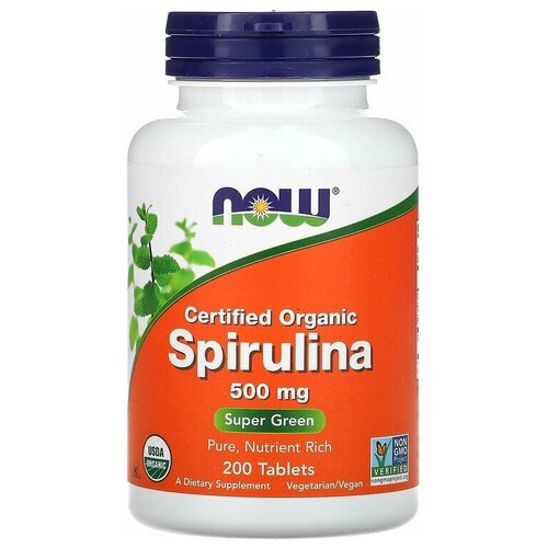 ������ ������ NOW Spirulina 500 mg 500 �������� ����