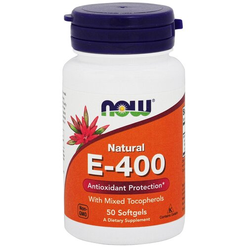 ������ ������ ������� NOW Natural E-400 with Mixed Tocopherols, 70 �, 400 ��, 50 ��. ����