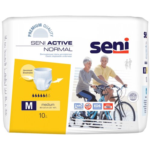 ������ ������ ����� - ���������� ����������� ��� �������� Seni ACTIVE NORMAL medium (������ 80-110 ��), 10 ��. ����