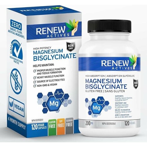 ������ ������ Magnesium Biglycinate, Renew Actives, ������ ����������� - 200 ��, 120 ������ ����