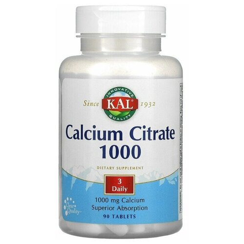 ������ ������ KAL Calcium Citrate 1000 mg 90 tab / ��� ������� ������ 1000 �� 90 ��� ����