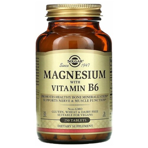 ������ ������ Solgar Magnesium with Vitamin B6 250 �������� ����