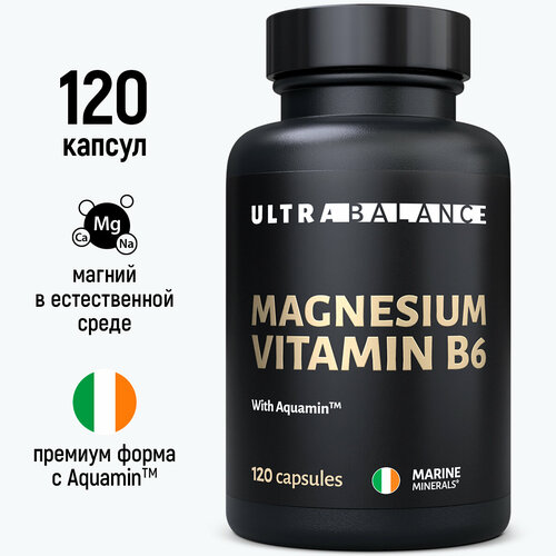 ������ ������ ������ �6, 120 ������, Ultrabalance Magnesium Vitamin B6 Premium ����