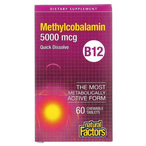 ������ ������ �������� Natural Factors Methylcobalamin B12, 90 �, 5000 ���, 60 ��. ����