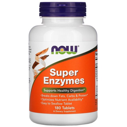 ������ ������ �������� NOW Super Enzymes, 250 �, 180 ��. ����