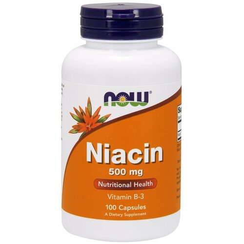������ ������ ������� NOW Niacin, 90 �, 500 ��, 100 ��. ����