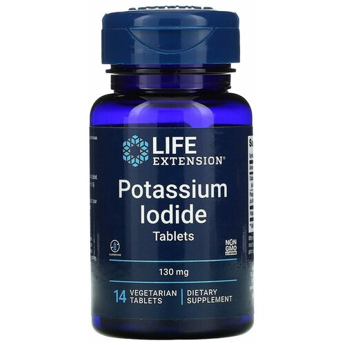 ������ ������ LifeExtension Potassium Iodide Tablets, ����� ����� � ���������, 130 ��, 14 ���. �������� ����