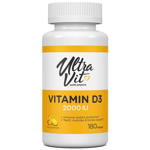 ������ ������ UltraVit Vitamin D3 ����., 2000 ME, 70 �, 180 ��. ����