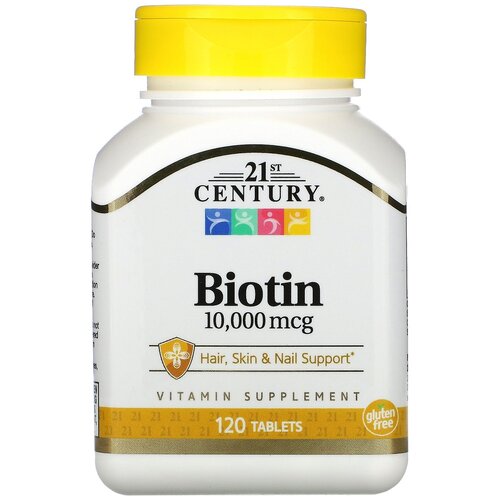 ������ ������ �������� 21st Century Biotin 10 000 ���, 80 �, 80 ��, 120 ��. ����
