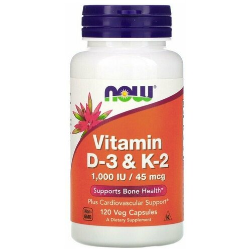 ������ ������ Now Foods Vitamin D-3 1000 IU Vitamin K-2 45 mcg 120 ������ ����