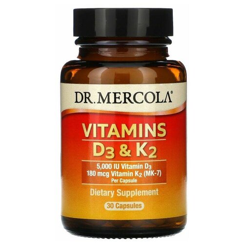������ ������ ������� Dr. Mercola Vitamins D3 & K2, 110 �, 30 ��. ����