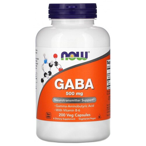 ������ ������ NOW GABA with Vitamin B-6 (���� � ��������� �6) 500 mg 200 caps ����