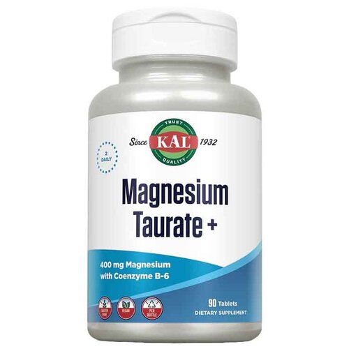 ������ ������ �������� KAL Magnesium Taurate+, 250 ��, 400 ��, 90 ��. ����