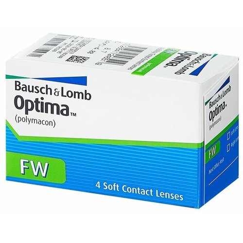 ������ ������ ���������� ����� Bausch & Lomb Optima FW, 4 ��., R 8,7, D -2 ����