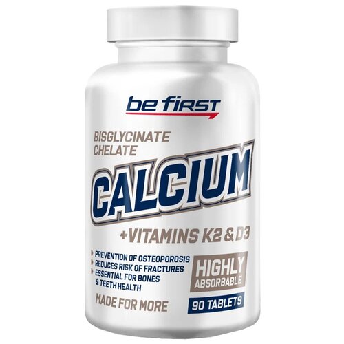 ������ ������ �������� Be First Calcium + Vitamins K2 & D3, 100 �, 90 ��. ����