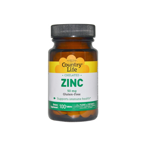������ ������ Country Life Chelated Zinc (�������� ����) 50 �� 100 �������� ����