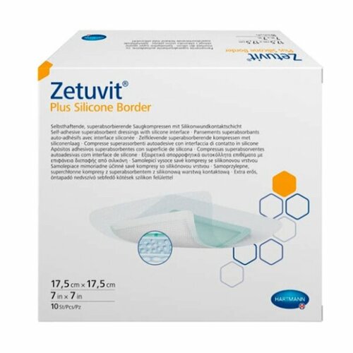 ������ ������ Zetuvit Plus Silicone Border ������� ������������� ���������� 17.5 � 17.5 �� 10 �� ����