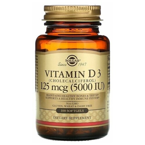 ������ ������ Vitamin D3 5000 IU 100 softgels D3 Solgar ����