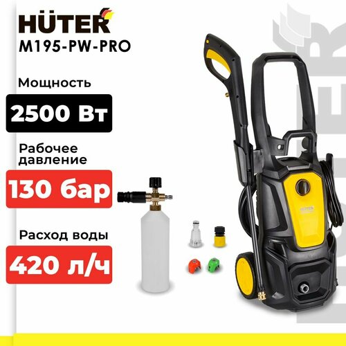 ������ ������ ����� �������� �������� Huter M195-PW-PRO, 195 ���, 420 �/�, ������/��������� ����