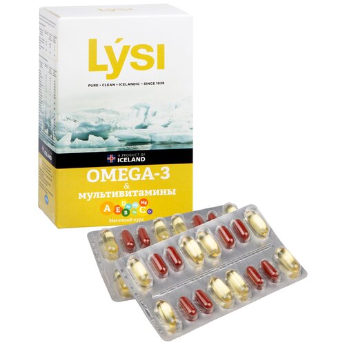 ������ ������ Omega 3 LYSI ���� �����-3 ����. � ���������������� 64 ������� ����
