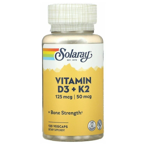 ������ ������ ������� Solaray Vitamin D3 + K2, 130 �, 120 ��. ����