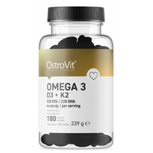 ������ ������ ����� ���� OstroVit Omega 3 D3 + K2 (180 ������) ����