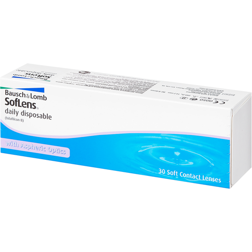 ������ ������ ���������� ����� Bausch & Lomb Soflens Daily Disposable, 30 ��., R 8,6, D +3,75 ����