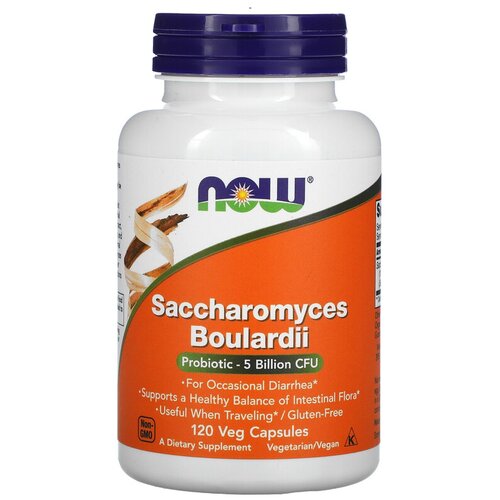 ������ ������ ������� NOW Saccharomyces Boulardii, 140 �, 5 ���� ���, 120 ��. ����