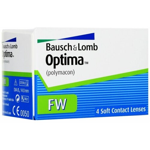 ������ ������ ���������� ����� Bausch & Lomb Optima FW, 4 ��., R 8,7, D -4,5 ����