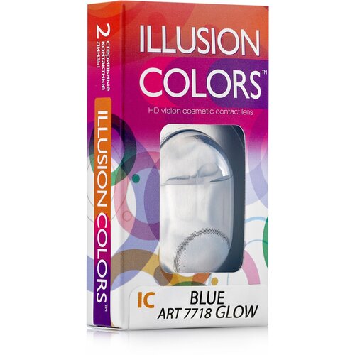 ������ ������ ���������� ����� ILLUSION �olors Glow, 2 ��., R 8,6, D -4, blue ����