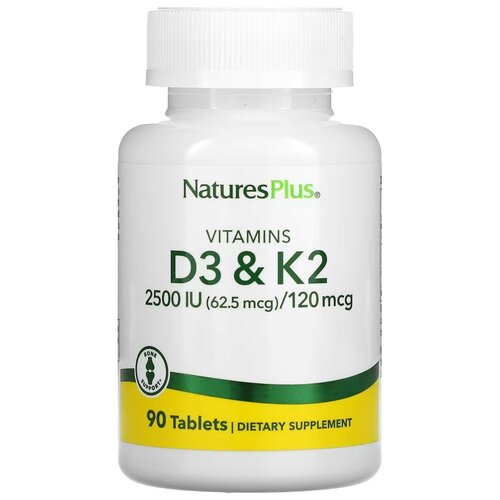 ������ ������ NaturesPlus, �������� D3 � K2, 90 �������� ����
