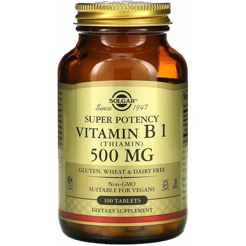 ������ ������ ������� B Solgar Vitamin B1 (Thiamin) 500 mg 100 ��� ����