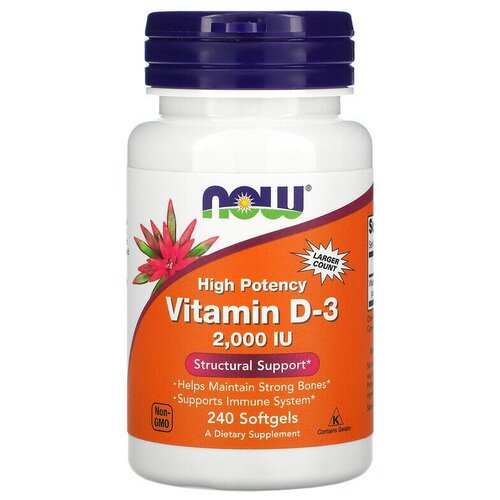 ������ ������ Now Foods Vitamin D-3 2000 IU Softgels 240 ������ (02023) ����