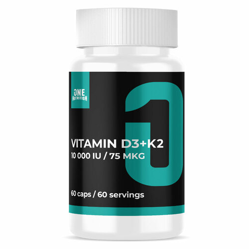 ������ ������ ONE NUTRITION ������� �3 10 000 IU + �2 75 ��� 60 ������ ����